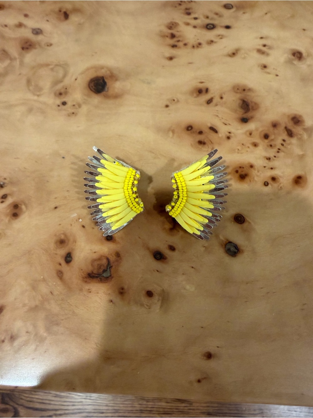 Mignonne Gavigan Yellow Winged Bead Earrings